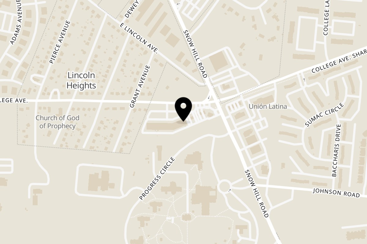Map showing the location of Indian Aroma on 720 E College Ave Suite 12/13 in Salisbury
